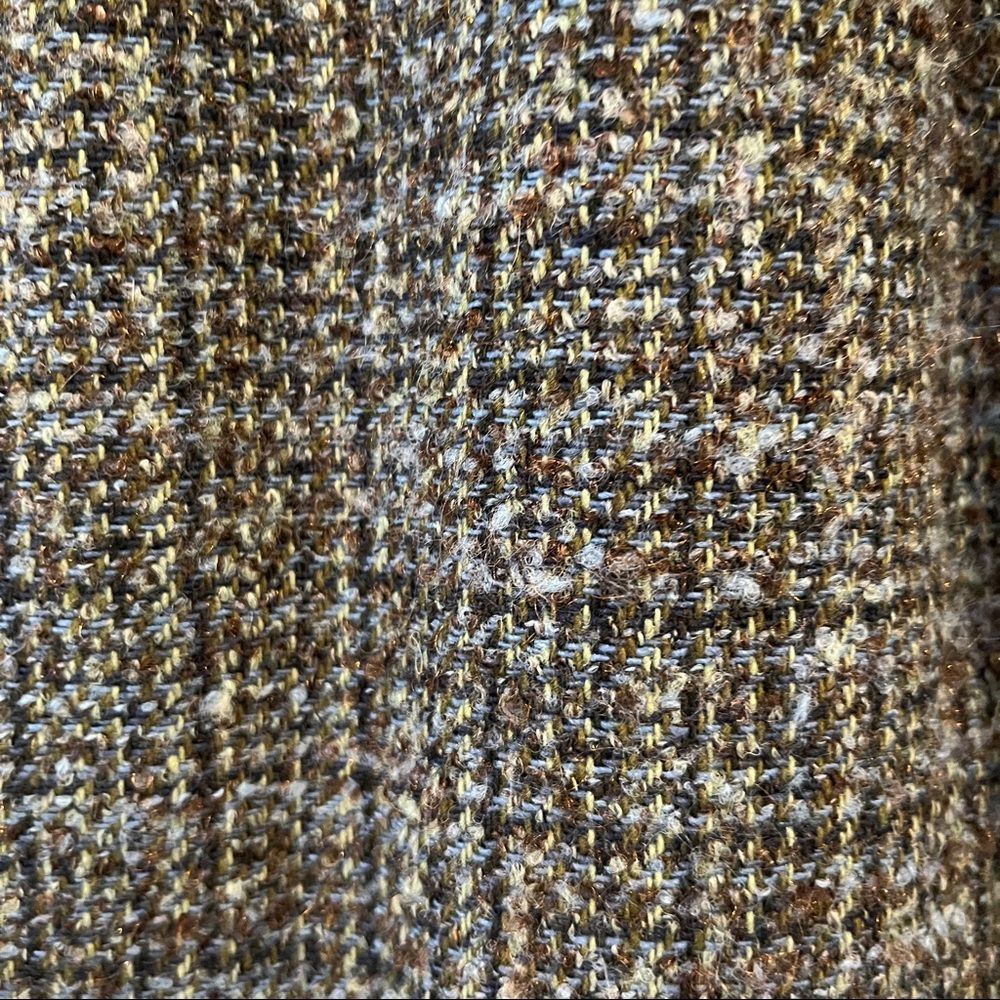 J Jill gray tweed short sleeve wool blend snap front blazer jacket - Picture 5 of 11